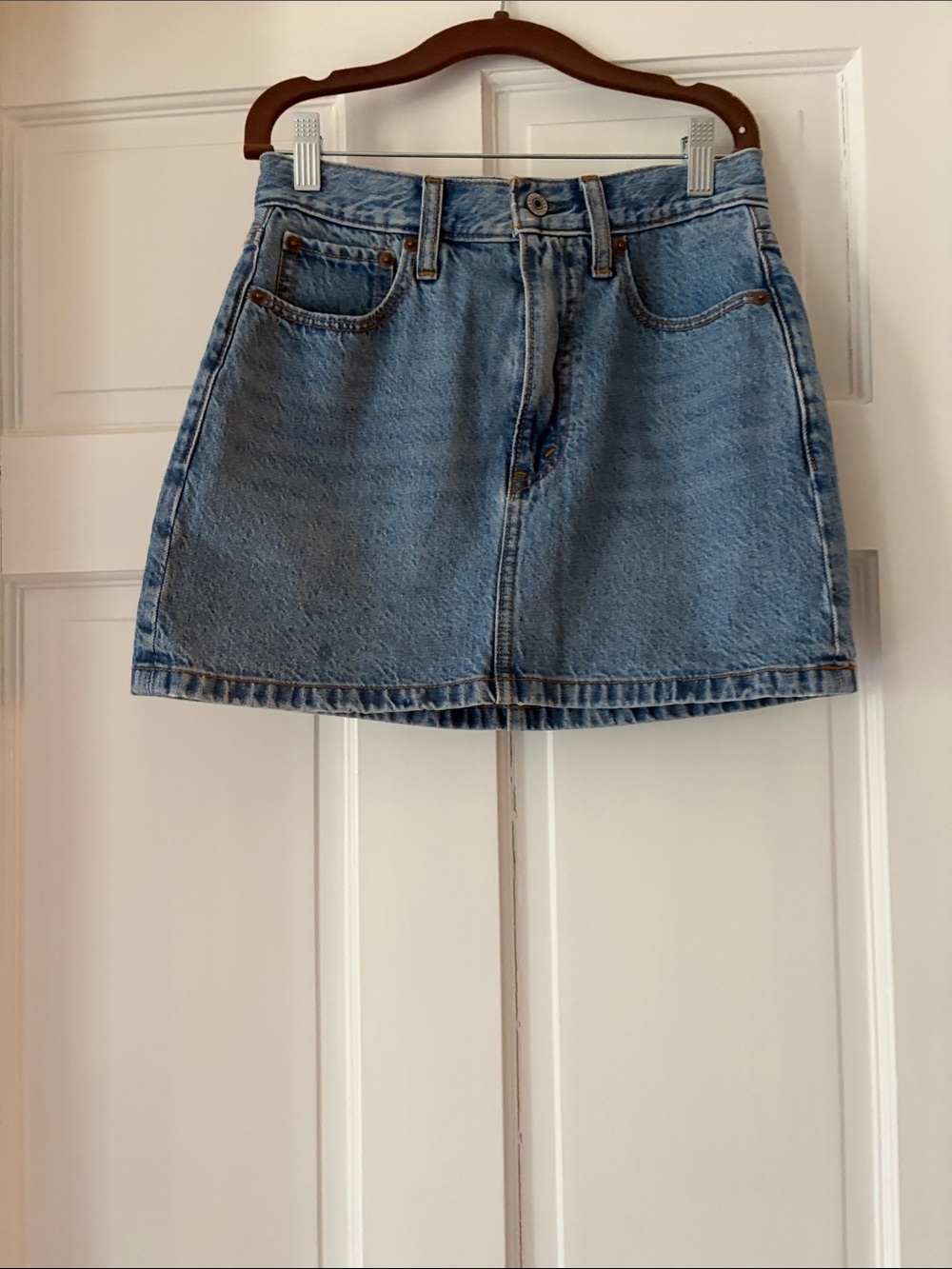Abercrombie Classic Light Blue Jean Skirt